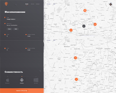 Tracking the Phone on a Map: Online Search